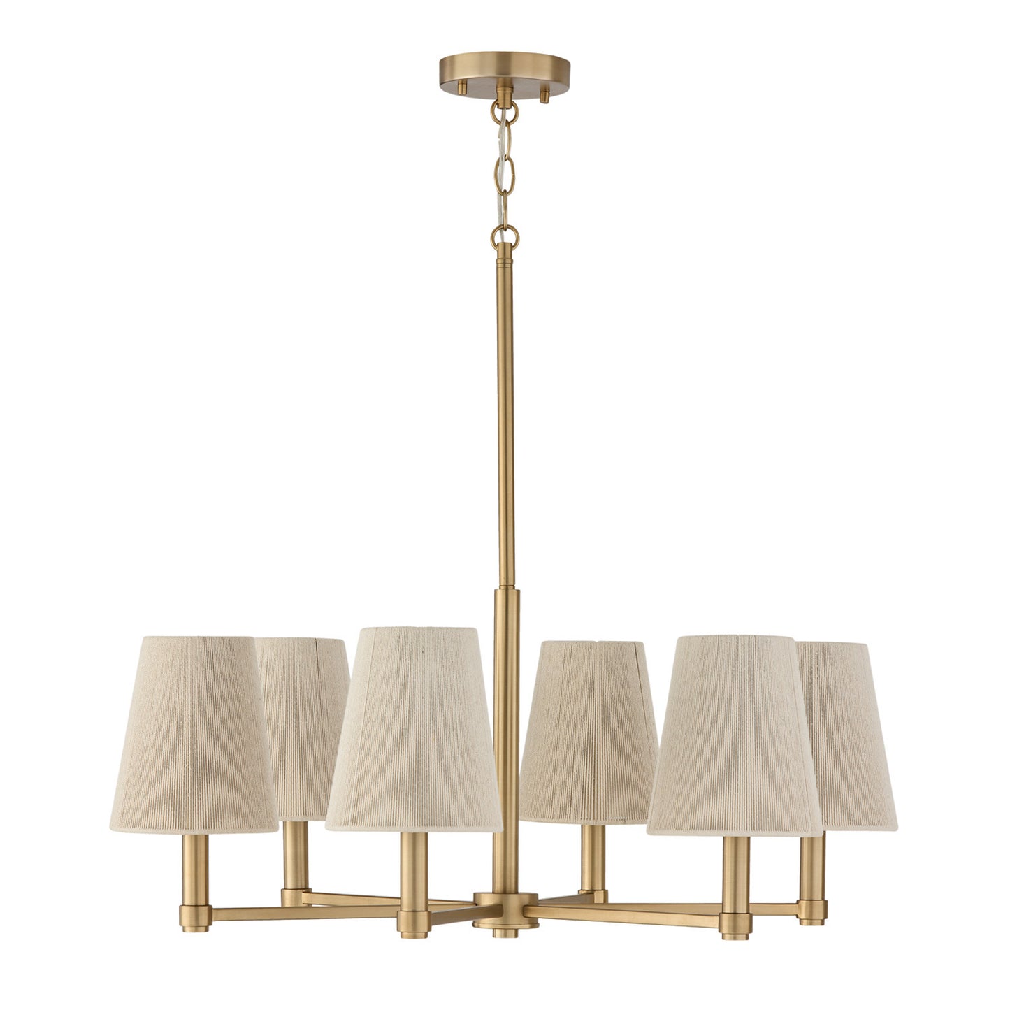 Mira Medium Chandelier in Matte Brass