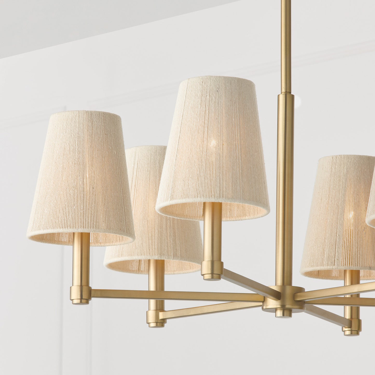 Mira Medium Chandelier in Matte Brass