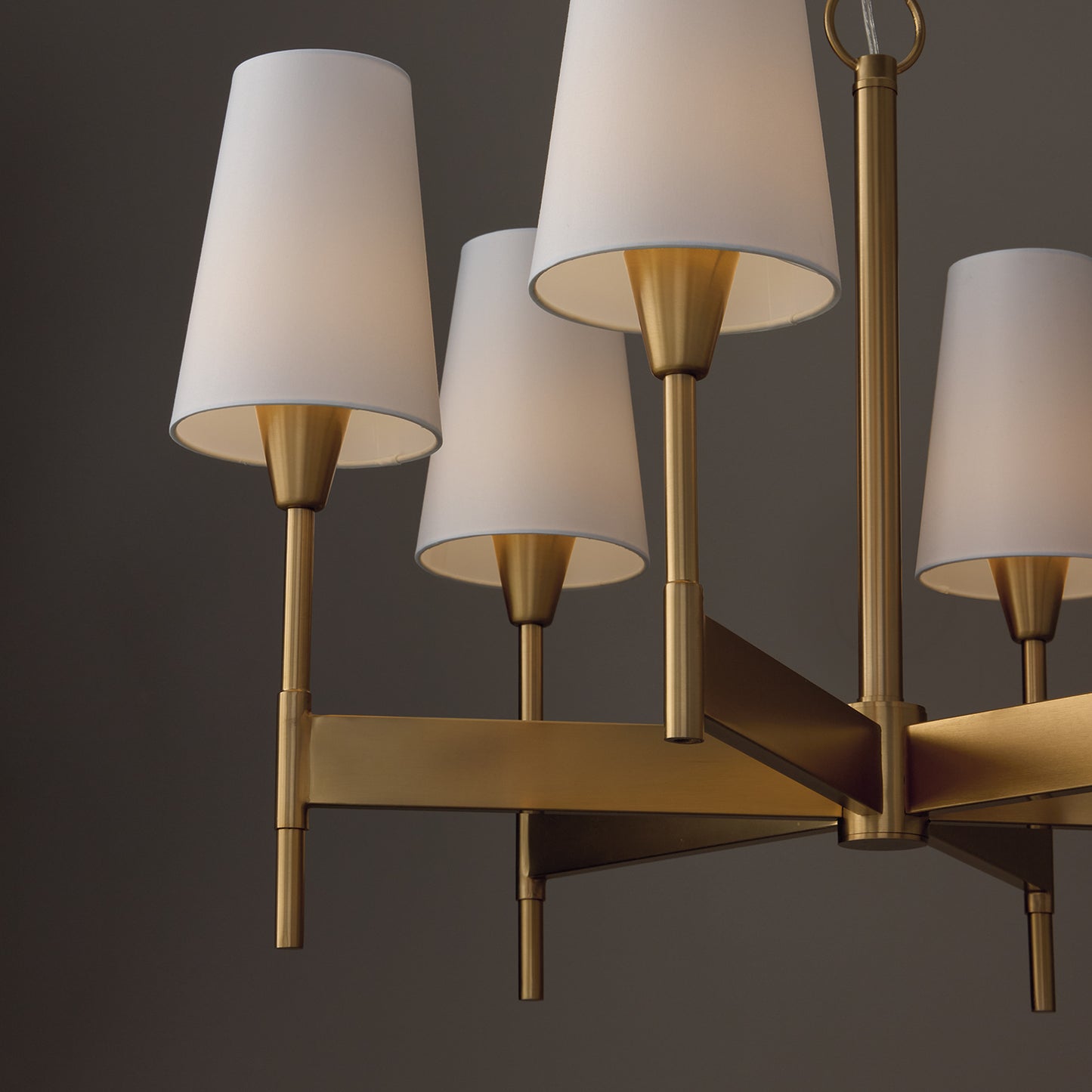 Leland Medium Chandelier in Aged Brass