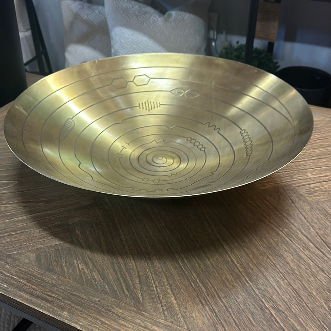 Brass Aztec Bowl