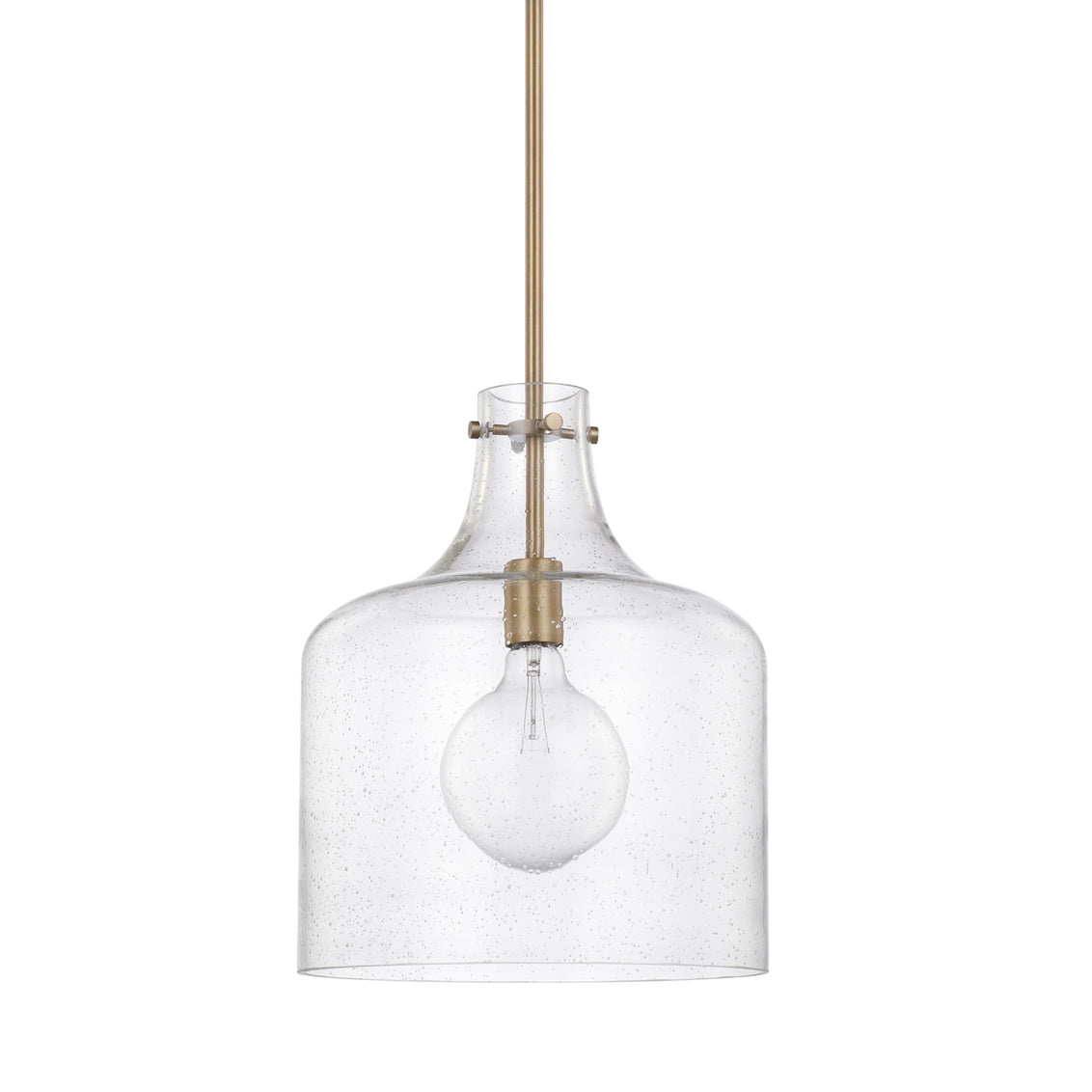 Crawford Pendant 1 LT in Aged Brass
