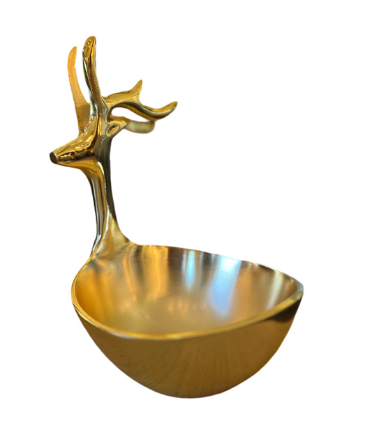 Brass Deer Dish