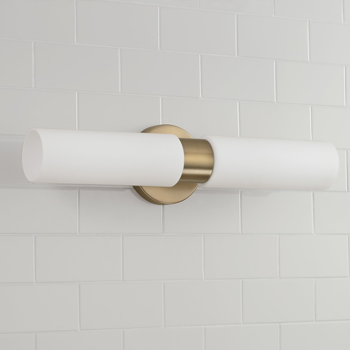 Theo Dual Sconce in Aged Brass