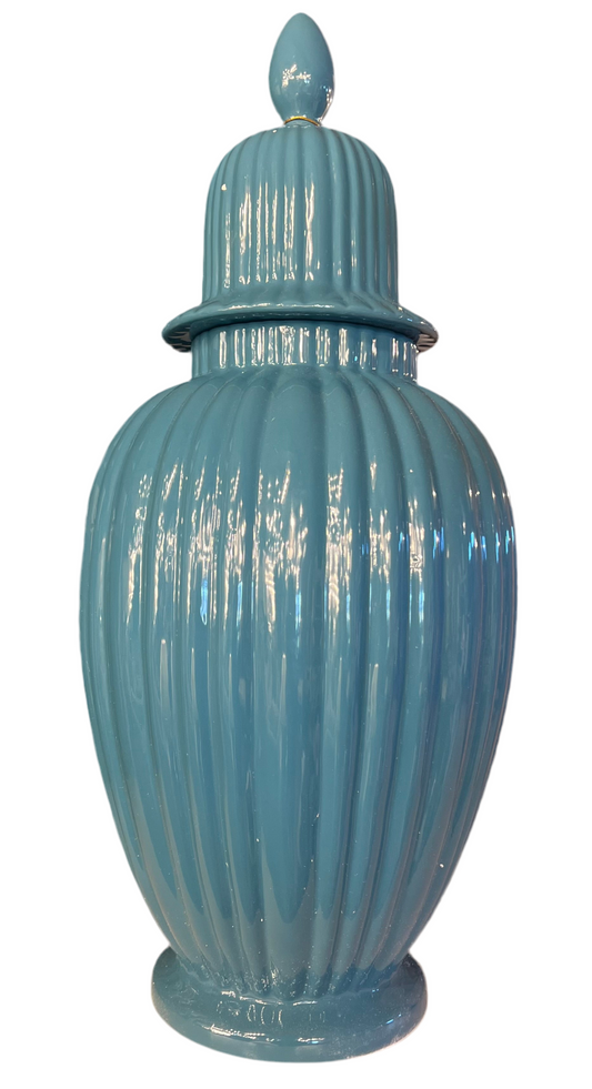 Teal Ginger Jar