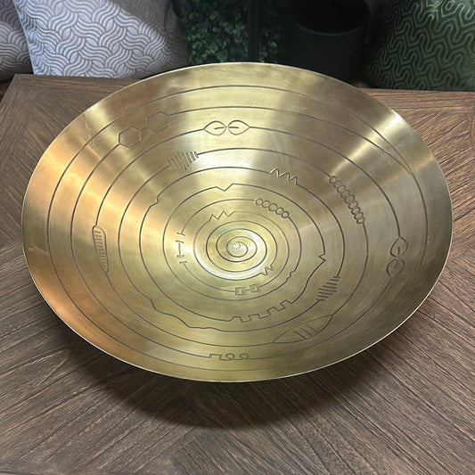 Brass Aztec Bowl