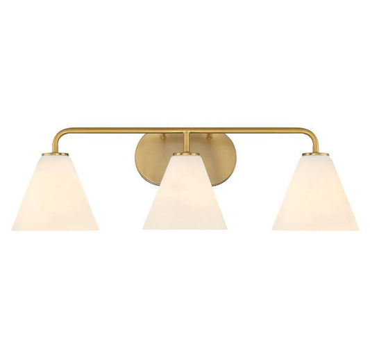 Blaine 3 LT Vanity Light in Warm Brass