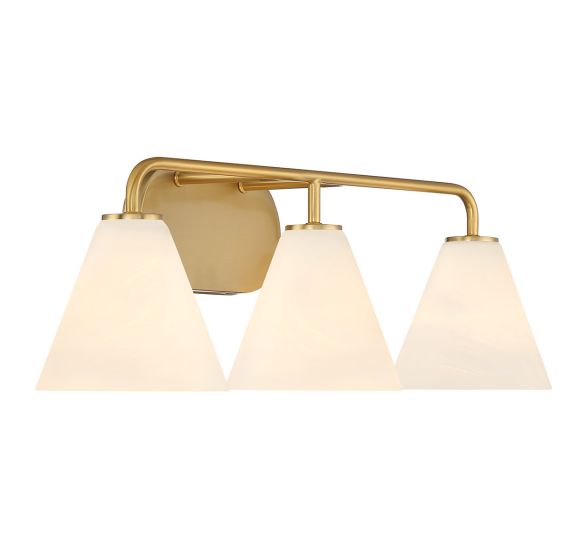 Blaine 3 LT Vanity Light in Warm Brass