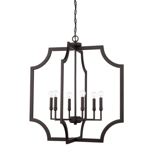 Lesley Pendant 6 LT in Black Iron