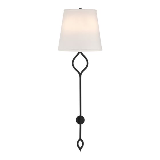 Roxbury 2-Light Sconce in Matte Black
