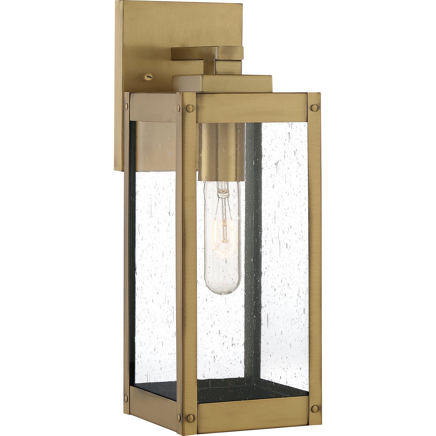 Westover Exterior Wall Lantern 1 LT in Antique Brass - Small