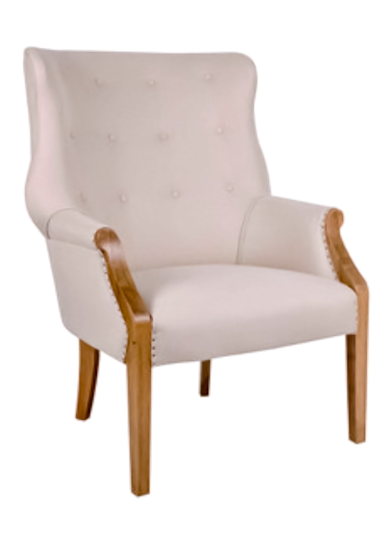 Cream accent chair