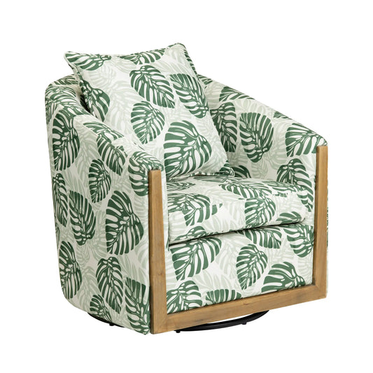 Monstera Swivel Accent Chair