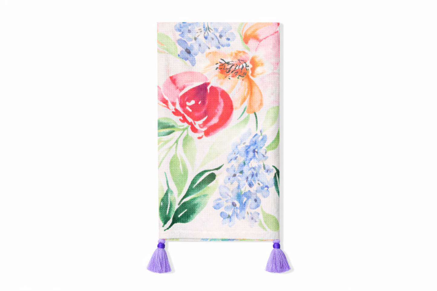 Secret Garden Watercolor Tea Towel