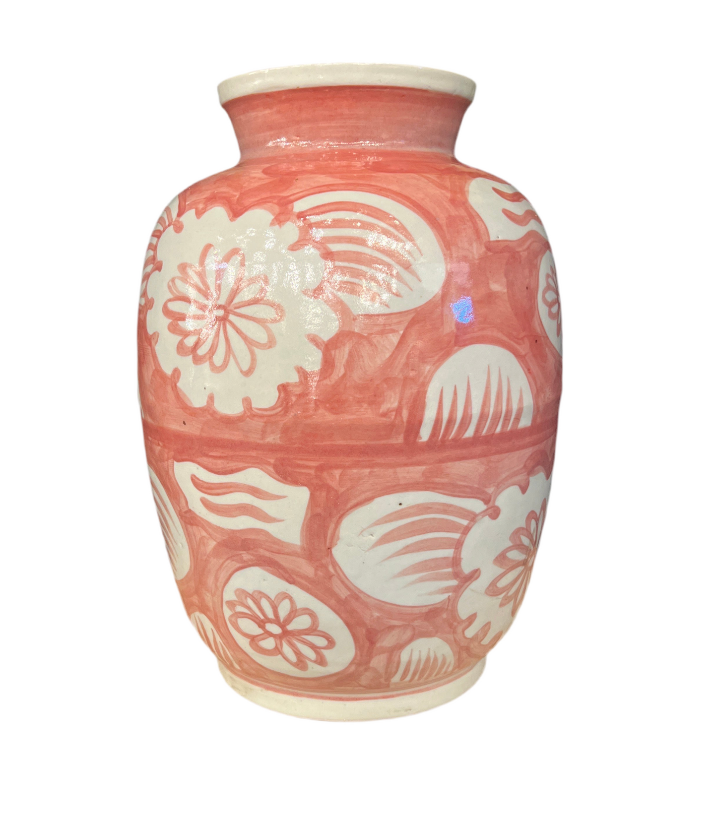 Coral Large Jar