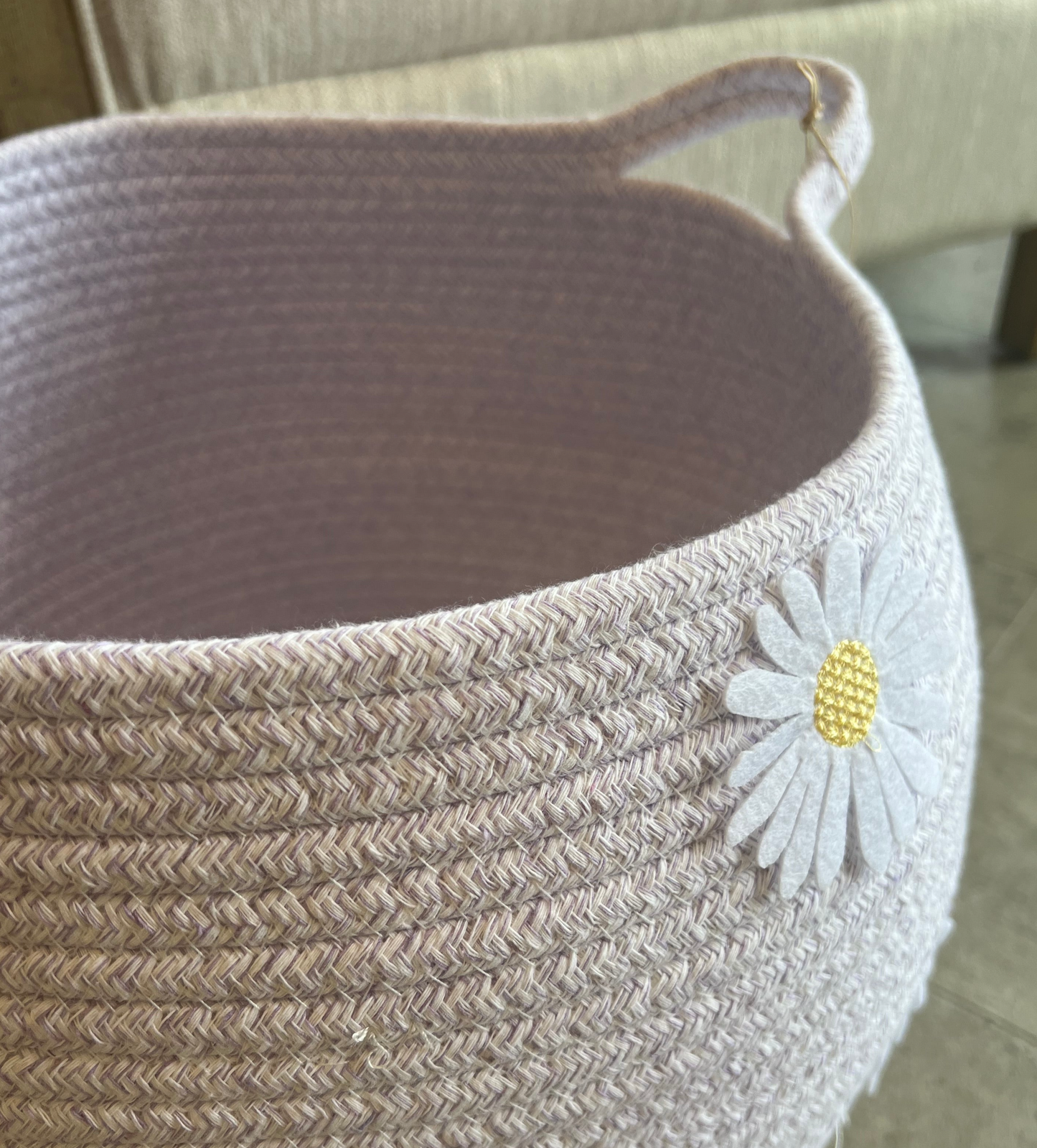 Lavender Daisy Basket