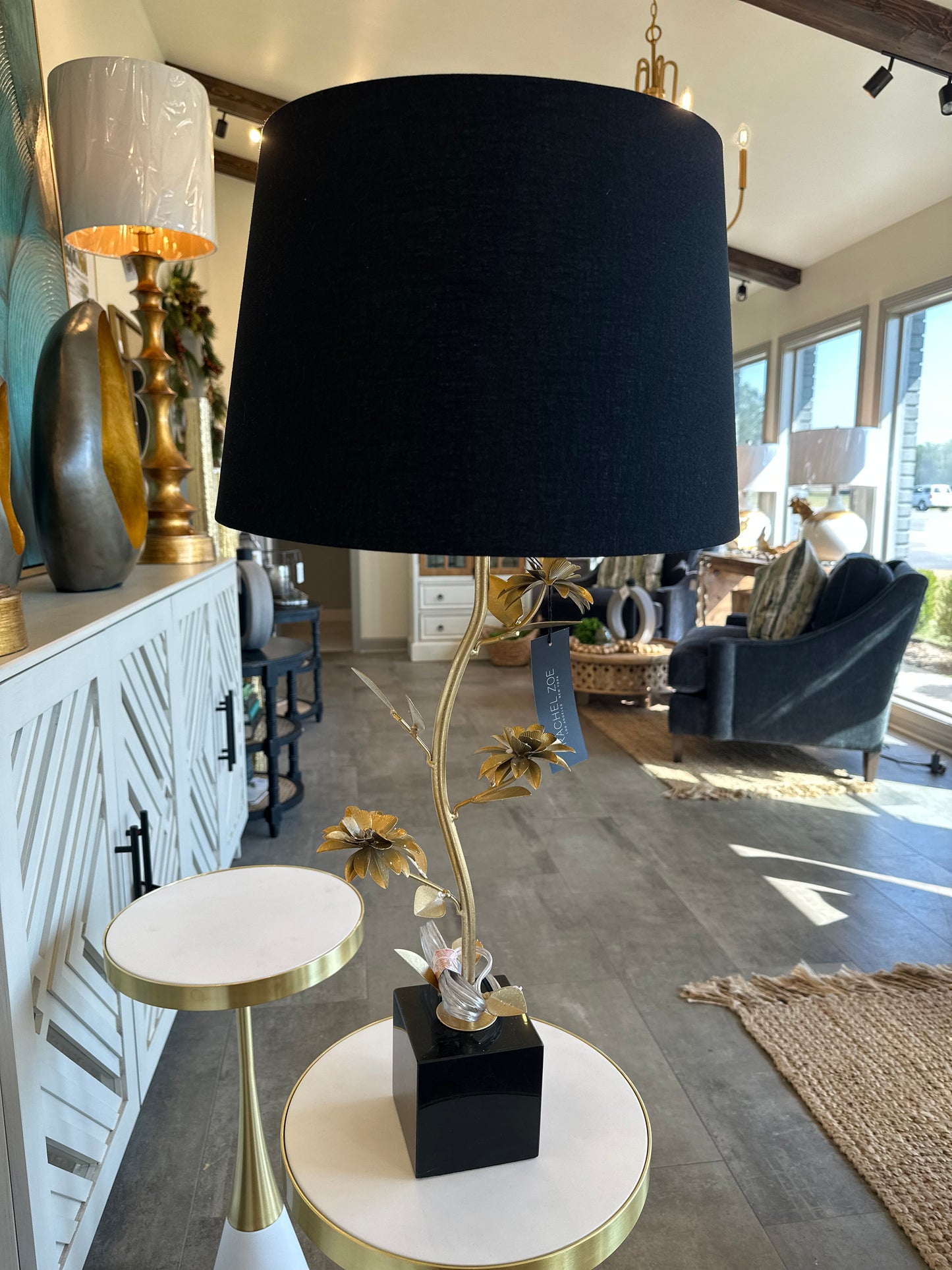 Floral Base Lamp