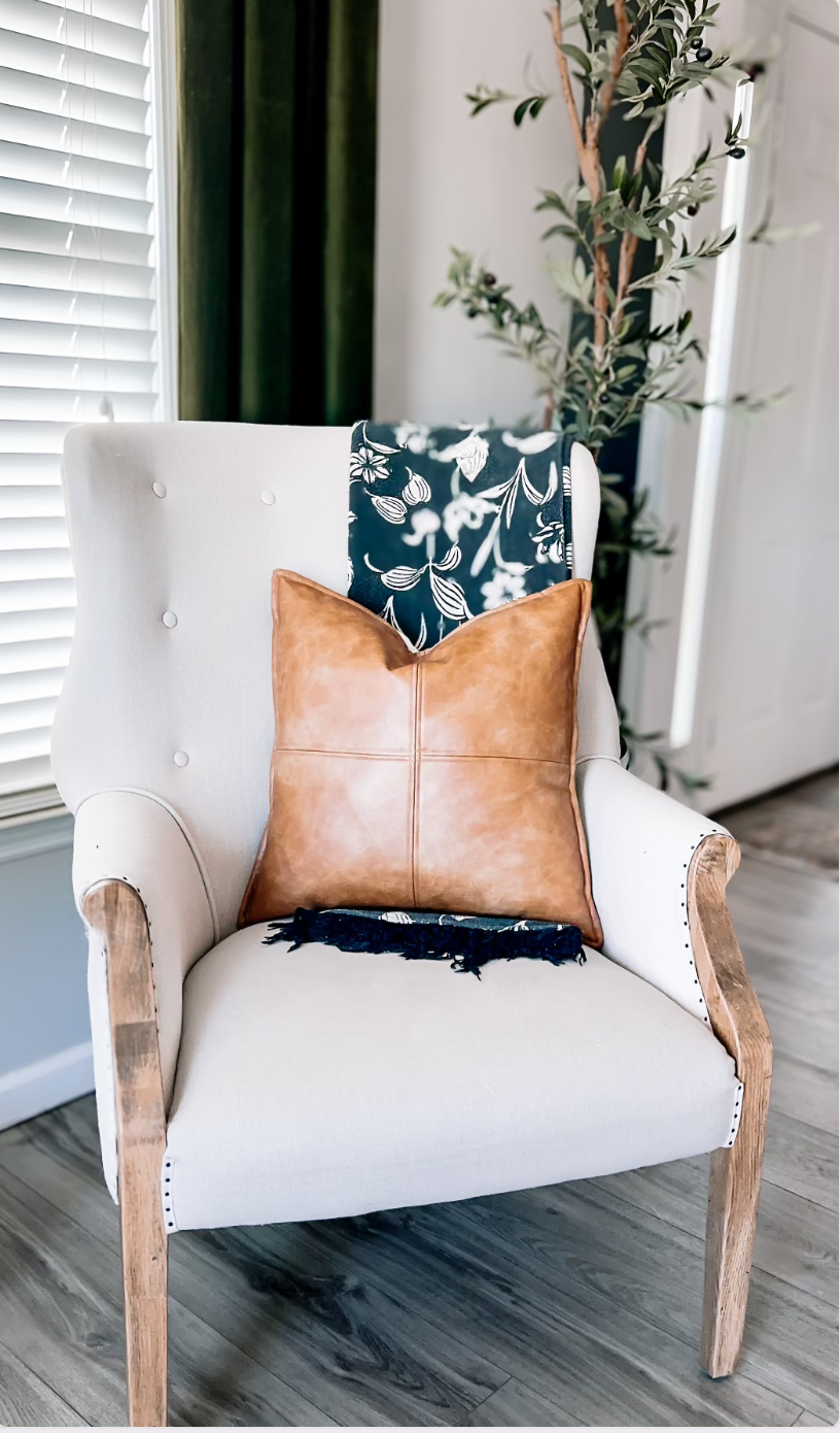 Cream accent chair