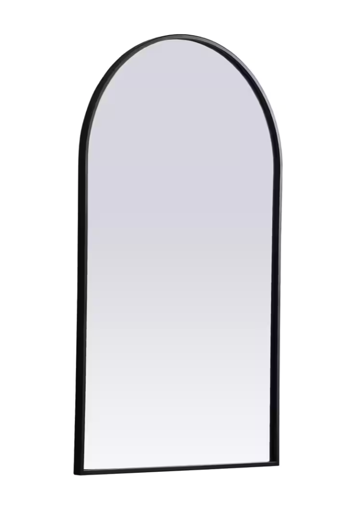 Metal Frame Mirror in Black