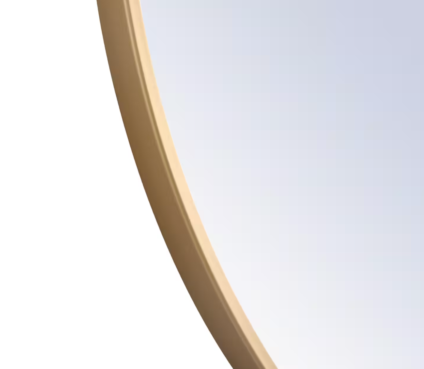 Eternity Round Mirror in Brass