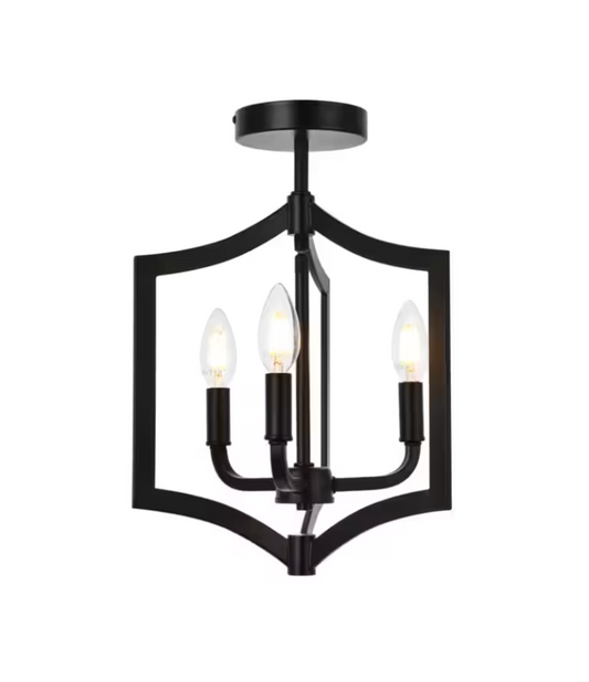 Kiera Flush Mount in Black