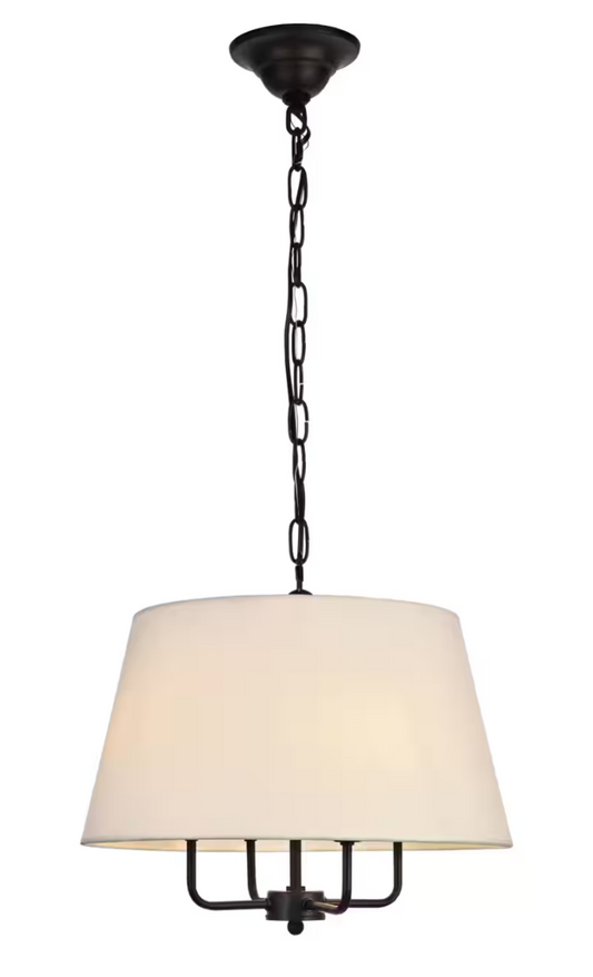 Maple 4-Light Pendant in Black