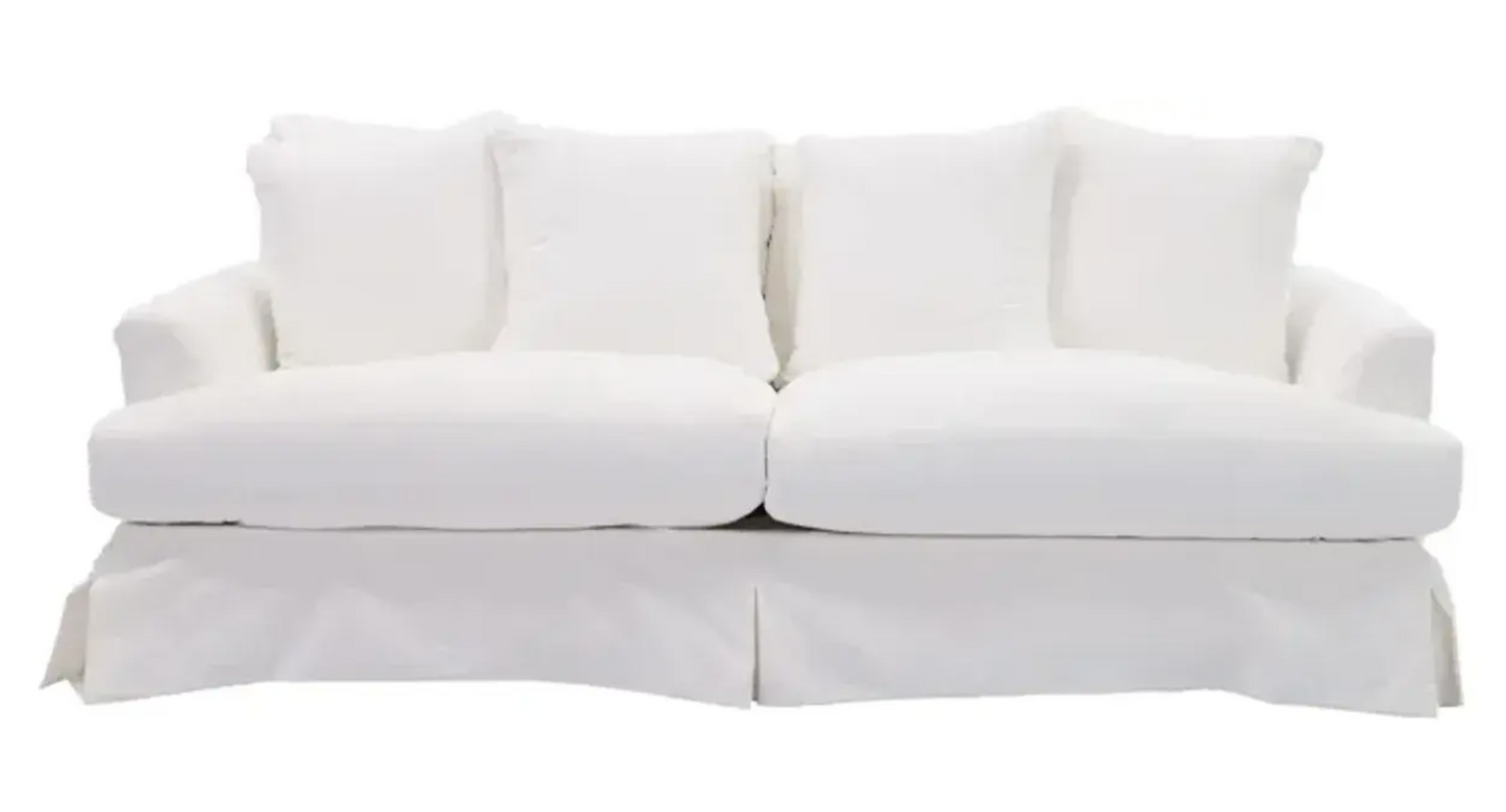RH 101 Slipcovered Sofa-White