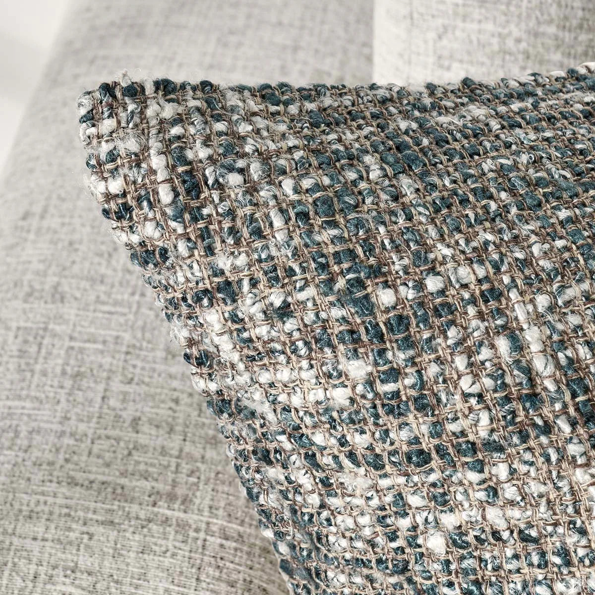 Porter Blue Slate Throw Pillow