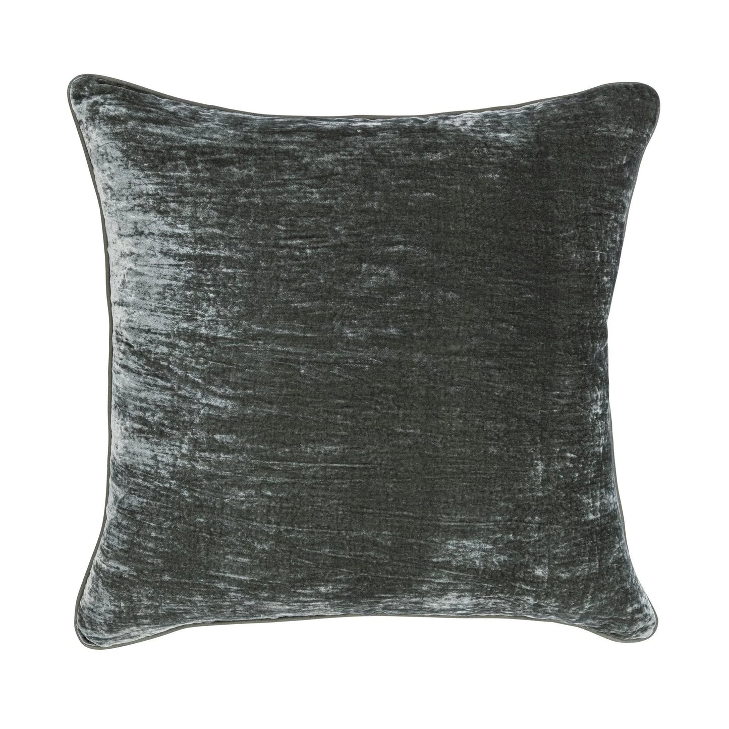 Ivy Green Velvet Throw Pillow