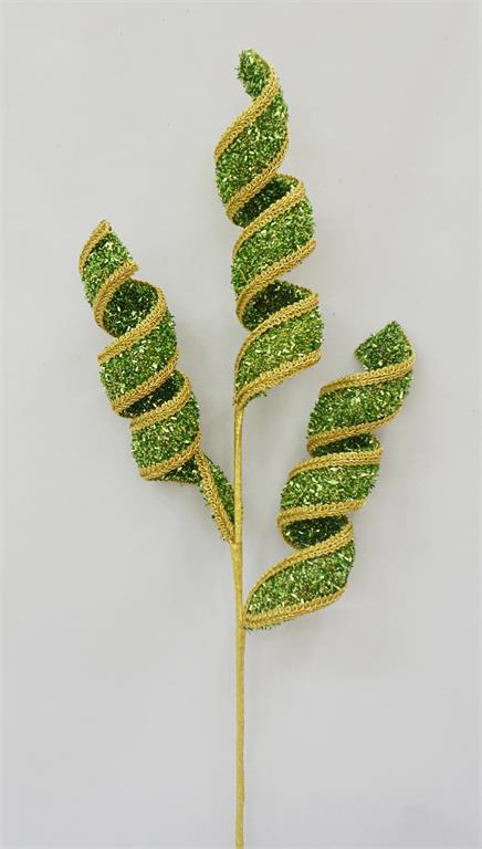 Green Spiral with Gold Trim Spray