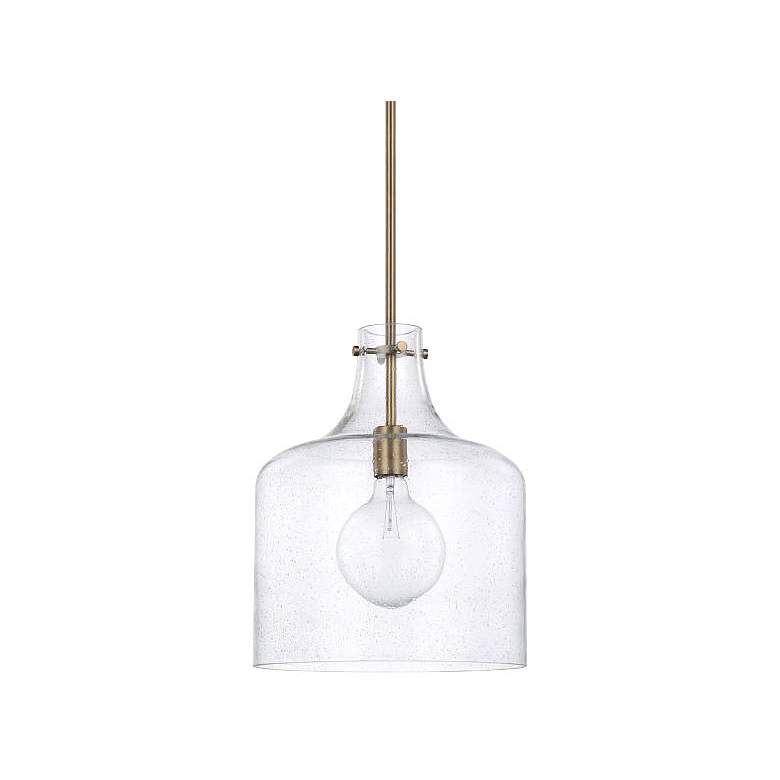 Crawford Pendant 1 LT in Aged Brass