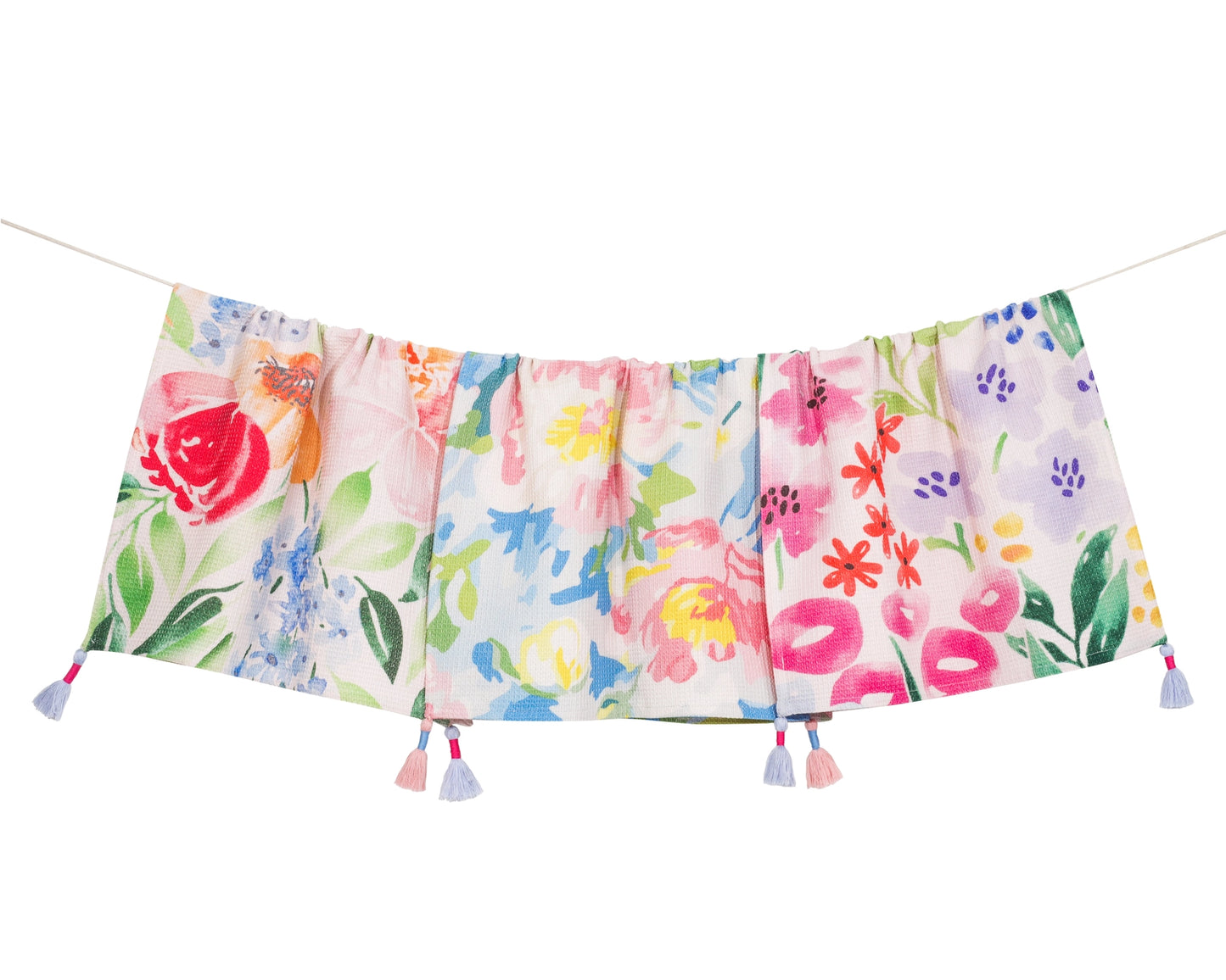 Secret Garden Watercolor Tea Towel
