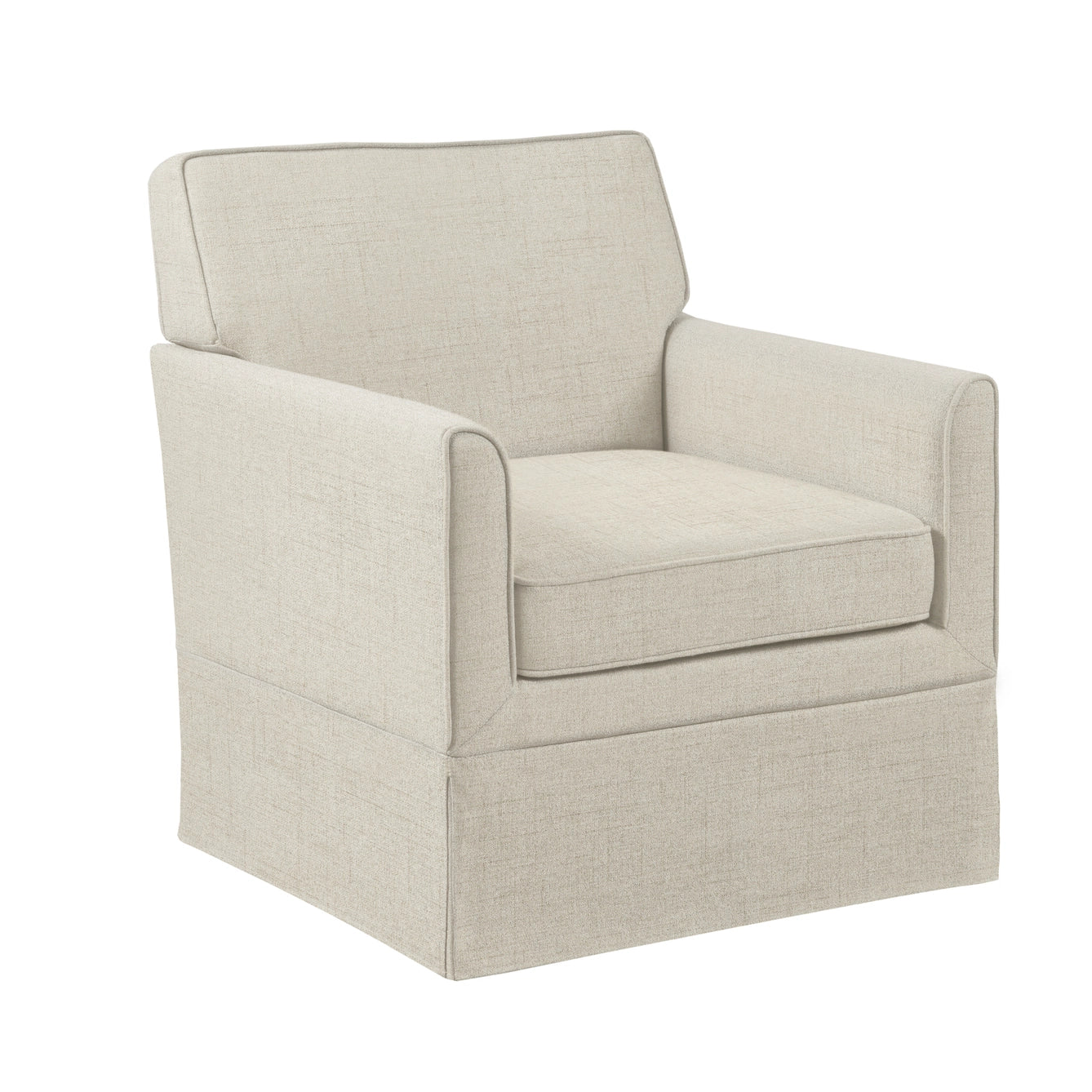 Cream Slipcover Style Arm Chair