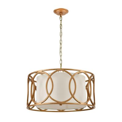 Ringlets Chandelier in Matte Gold