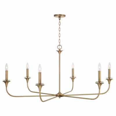 Presley Chandelier in Aged Brass