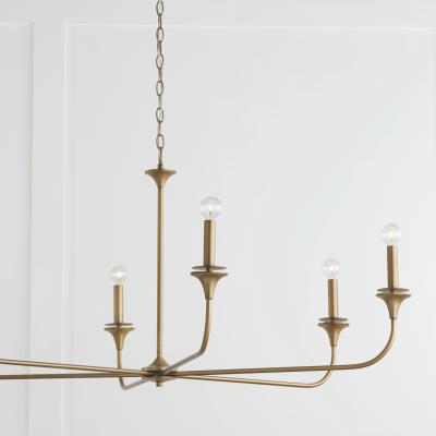 Presley Chandelier in Aged Brass