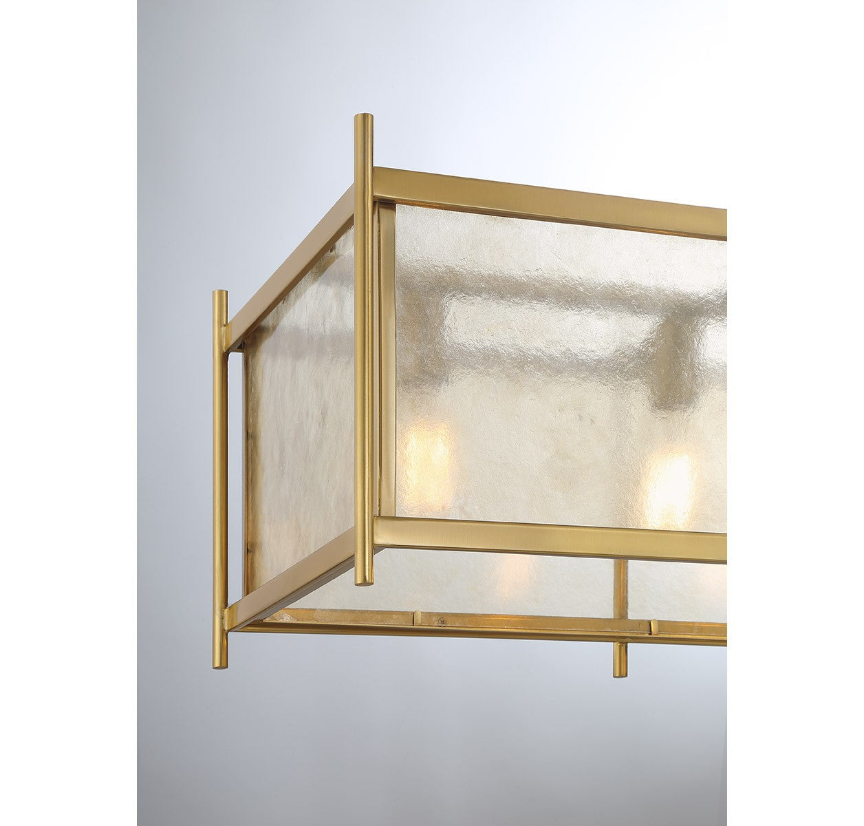 Vivienne Linear Chandelier in Warm Brass