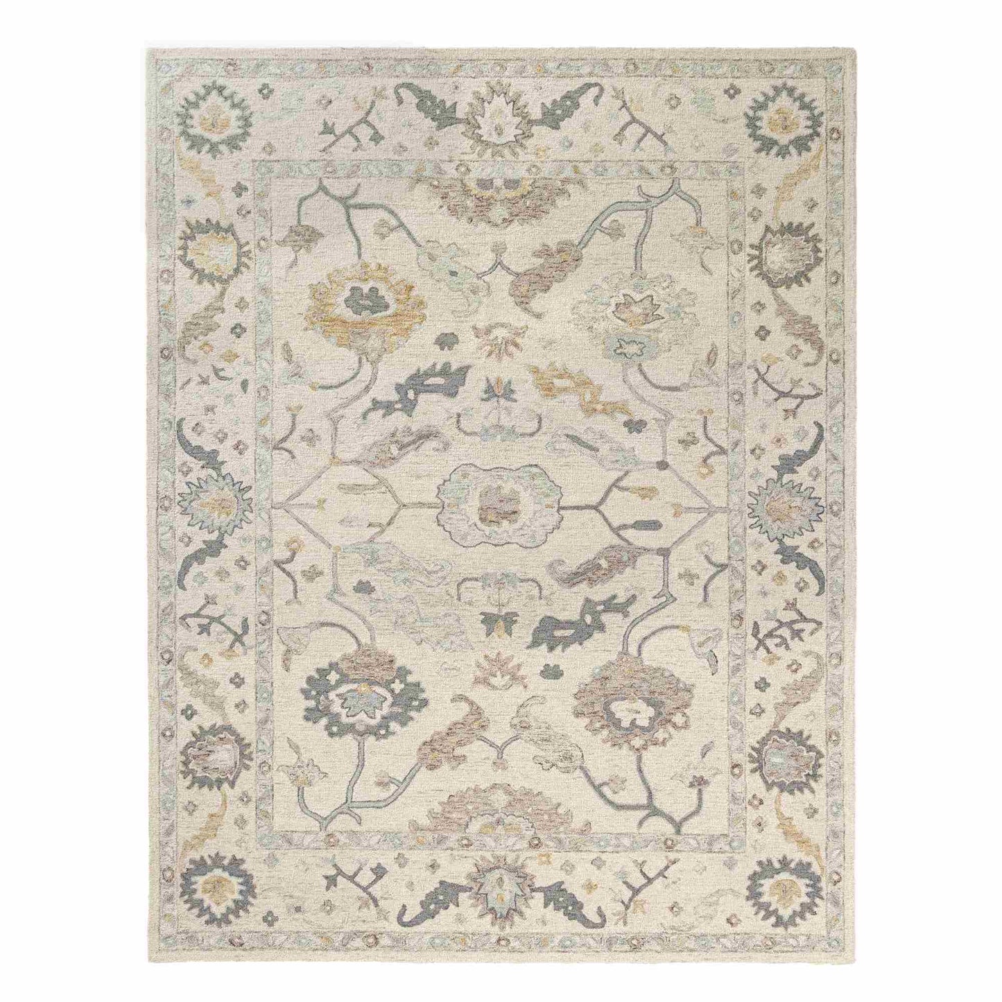 Pallor Cream/Multi 9x12' Rug