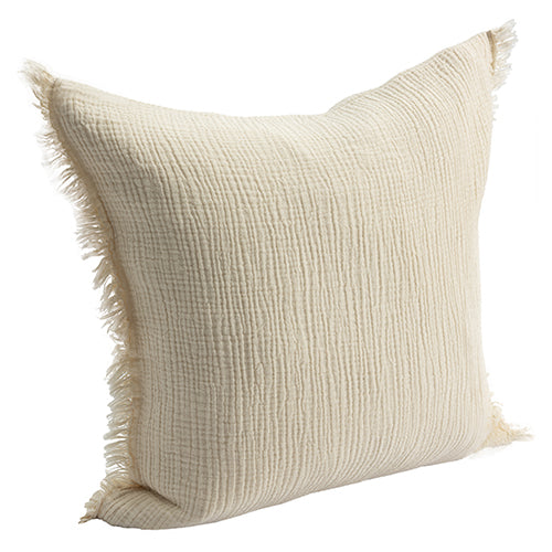 Cream Waves Pillow