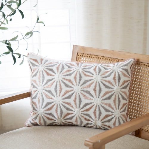 Blush Star Lumbar Pillow