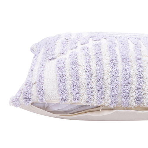 Lilac Stripe Throw Pillow