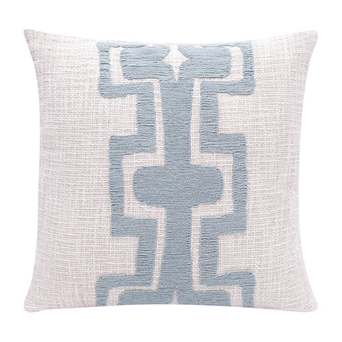 Ocean Blue Scroll Pillow