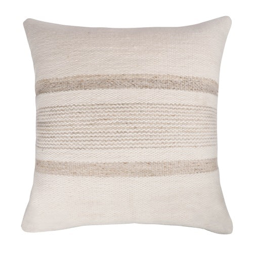 Caycee Natural Stripe Throw Pillow