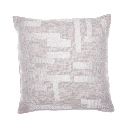 Cream Lines Throw Pillow