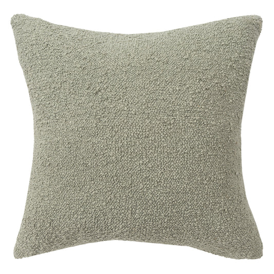 Green Textured Throw Pillow